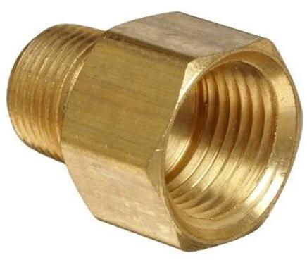 Brass Hex Adapter, Color : Golden