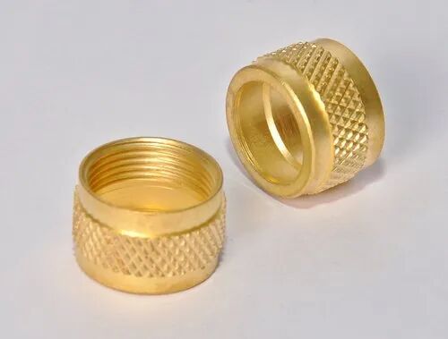 Round Polished Brass Knurling Insert