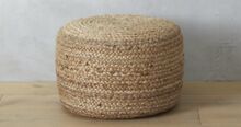 Fabric Hemp Pouf, Size : 19