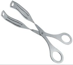 Steel Serving Tong, Color : Silver