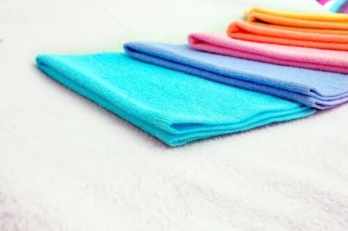 Plain Cotton Towels, Color : Multicolor