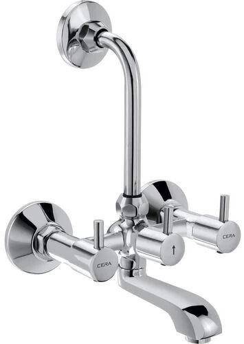 Stainless Steel Cera Wall Mixer Tap, Color : Silver