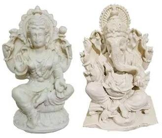 Marble Laxmi Ganesh Statue, For Worship, Size : 4 Inches