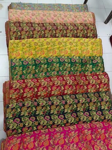 Multicolour Jacquard Zari Border