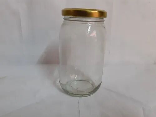 Transparent GH Rectangular Round Honey Jar, Capacity : 500 Gm
