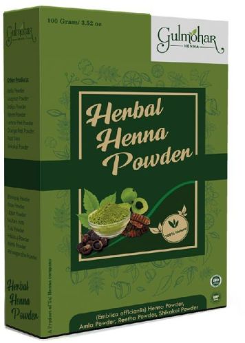 Natural Herbal Henna Powder, For Parlour, Personal, Packaging Type : Plastic Packet, Box