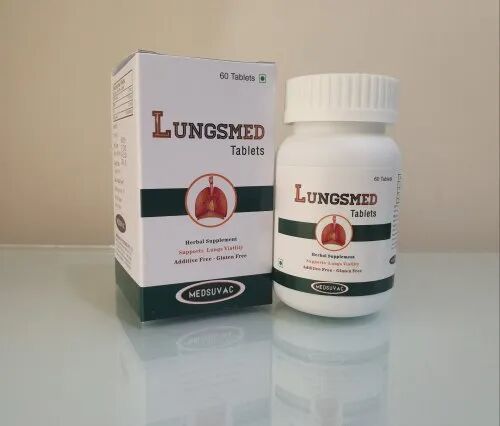 Lungsmed Herbal Lung Tablets, Packaging Type : Bottle