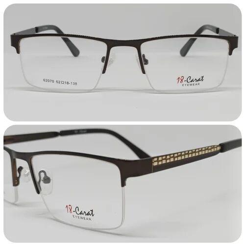 18 Carat Half Rim Optical Frame, Gender : Male