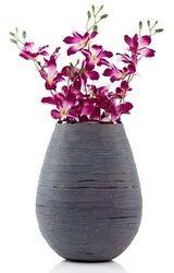 Glass Flower Vase, For Home Decoration, Garden, Color : Dark Grey, Pink