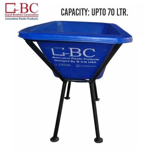 Powder Coated Plastic Cattle Water Trough, Color : Blue