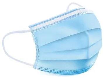 Non Woven Disposable Face Mask, For Medical Purpose, Color : Blue