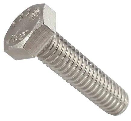 Silver Stainless Steel Hex Head Screw, Length : 6 Inch 