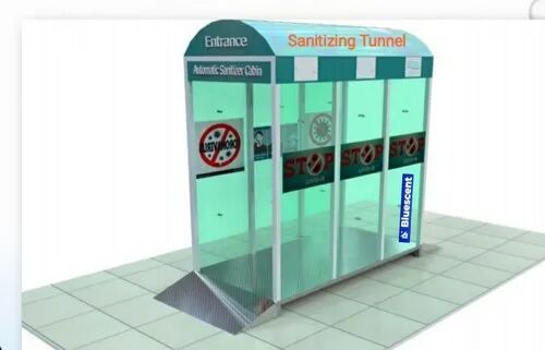 Steel Disinfectant Sanitizer Tunnel, Tank Capacity : 200 Ltrs