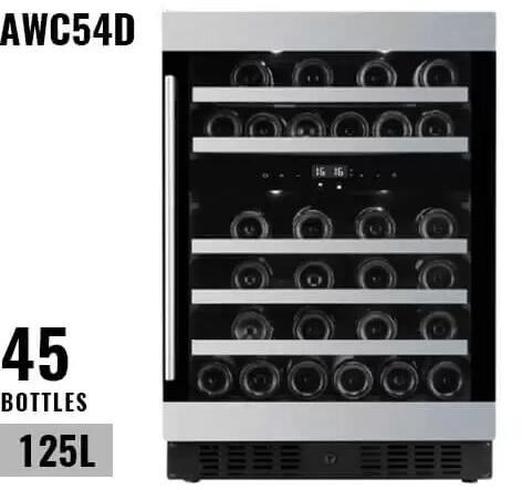 Aavta 45 Bottles Dual Zone Wine Cooler