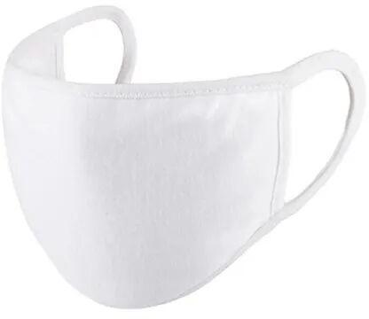 Cotton Reusable Face Mask, Color : White