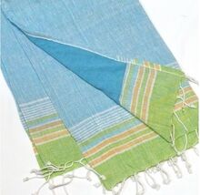 Rectangle 100% Cotton Stripe Kikoy Bath Towel, For Beach, Gift, Home, Sports, Pattern : Yarn Dyed