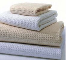 Dyed 100% Cotton Waffle Weave Bath Towel, Size : 70x140 Cms