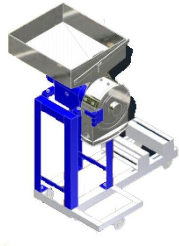 Semi Automatic Electric Mini Pulverizer, Color : Blue for Crushing