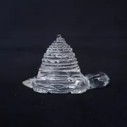 Rock Crystal Kachua Shri Yantra, Packaging Type : Plastic Box