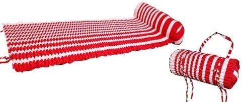 Red Beach Mattress, Pattern : Striped