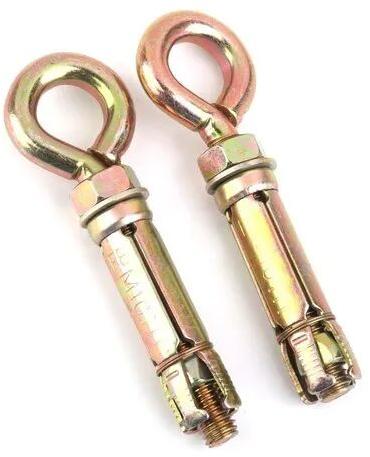 Brass Eye Bolt Anchor Fastener, For Construction