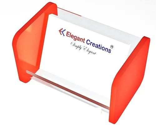 Elegant Creations Acrylic Business Card Holder, Packaging Type : Box