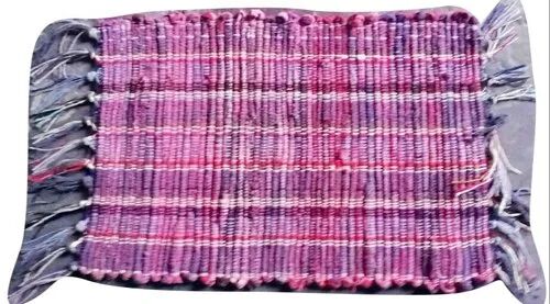 Pink Cotton Door Mat, Size : 16*20 Inch