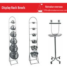 Stainless Steel Dispaly Rack Bowl, For Eat Food