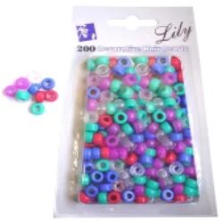 Plain Plastic Hair Beads, Packaging Type : Box