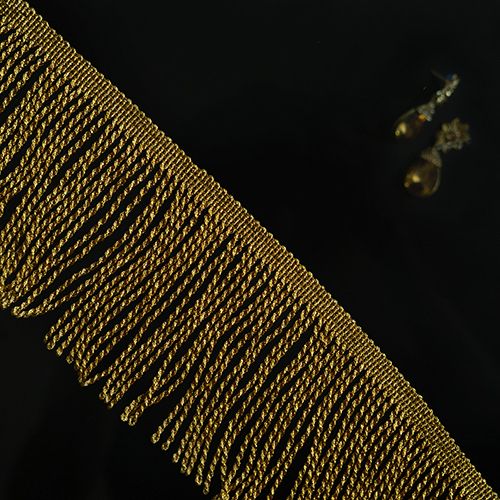 Plain Zari Bullion Fringe Trim, Size : 0-5inch, 10-15inch