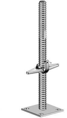 Silver CI Scaffolding Adjustable Base Plates