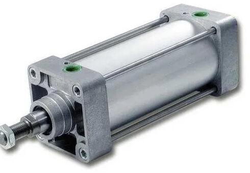 Cylindrical Cast Iron Pneumatic Cylinder, Color : Silver