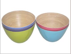 Lacquered Bamboo Bowl