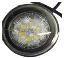 Electric 10W Round Polished LED Front Position Lamp, For Automobile, Commercial, Packaging Type : Box