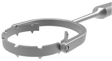 Silver Stainless Steel Thornton Ring