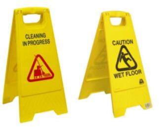 PVC Caution Board, Color : Yellow