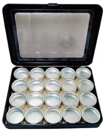 Hammer Man Round Tin Box, For Ring Packaging, Color : Silver (Box)