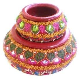 Decorative Earthen Pot, Color : Mulit Color