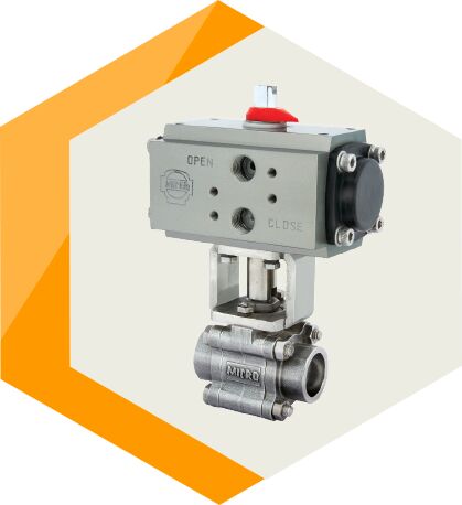 Socket Weld Ball Valve With Actuator