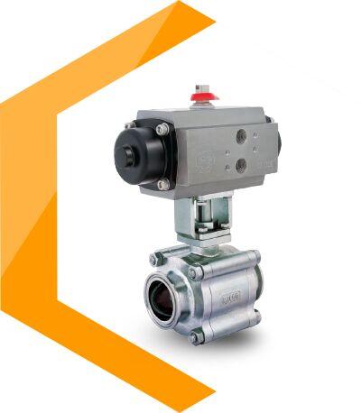 TC End Ball Valve With Actuator (Valve Without Cavity Filler)