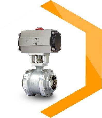 TC End Cavity Filled Ball Valve With Actuator