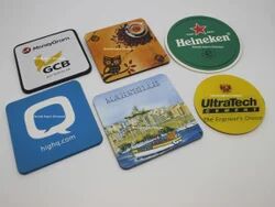 Sanex Printed Promotional Tea Coaster, Size : 90 MM