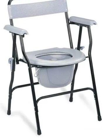 Stainless Steel Armrest Commode Chair