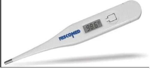 Digital Thermometer, Color : White