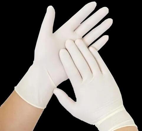 Latex Examination Gloves, Size : 6.5 Inches