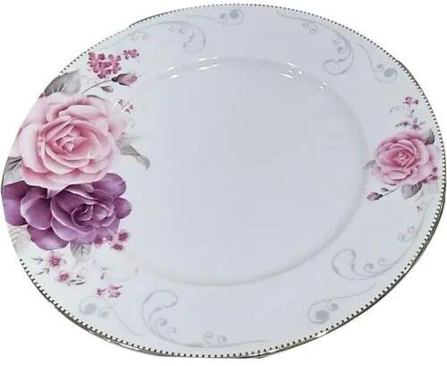 White Round Porcelain Dinner Set, For Home
