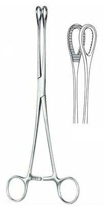 SS Sponge Holding Forceps, For Operation Theater, Size : 5', 6', 8' 10', 12'inch