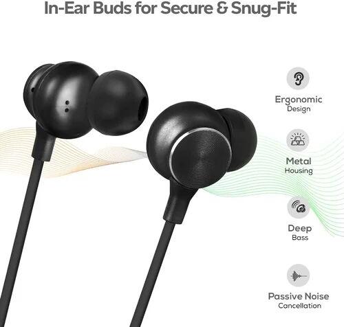 Bluetooth Wireless Earphone, Color : Black