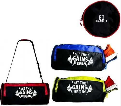 Polyester Promotional Gym Bag, Color : Black, Yellow Etc