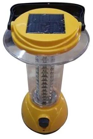 Plastic Rechargeable Solar Lamp, Color : Yellow